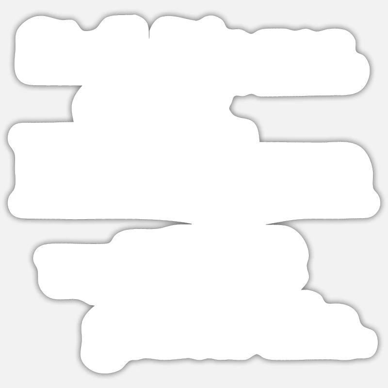 Stell Dir Vor FRIEDEN... Sticker Größe S (10 x 10 cm)