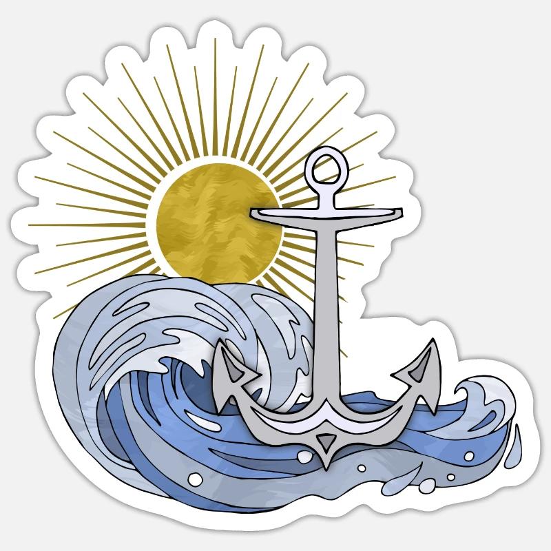 Ancre Sticker taille S (10 x 10 cm)