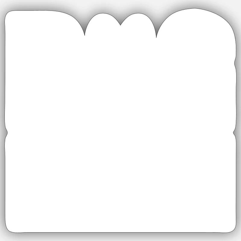 Équipage canin - Sticker taille S (10 x 10 cm) - blanc mat