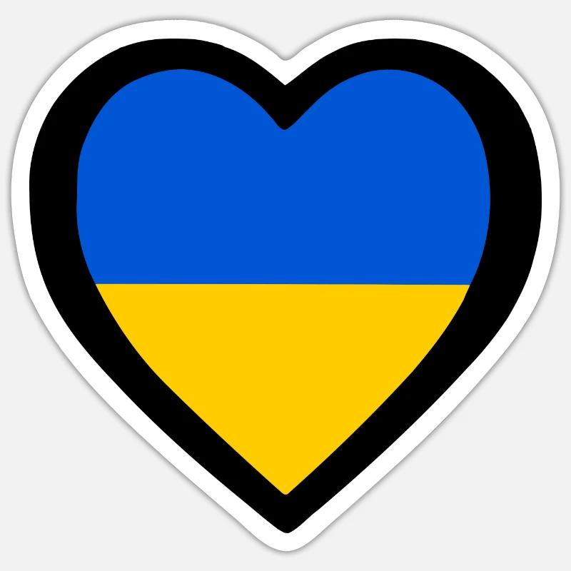 Ukraine - Sticker size S (10 x 10 cm) - white matte