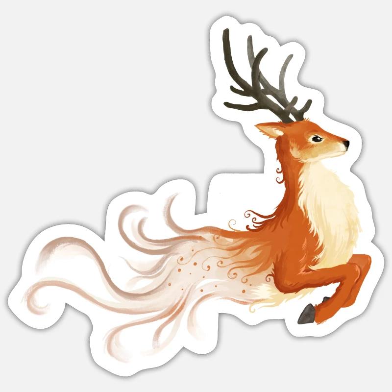 Deer Sticker Größe S (10 x 10 cm)
