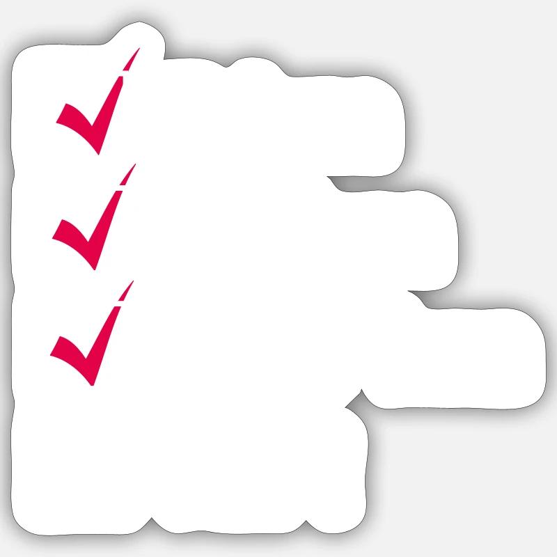 Marathon - Sticker size S (10 x 10 cm) - white matte