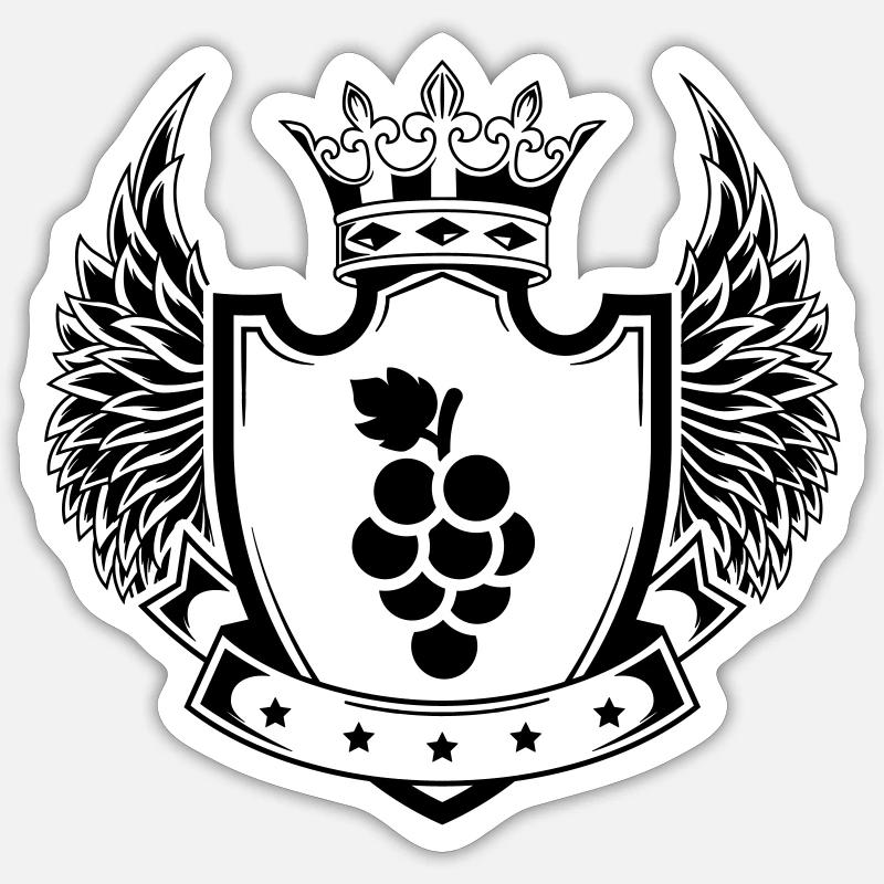 grapes Sticker size S (10 x 10 cm)