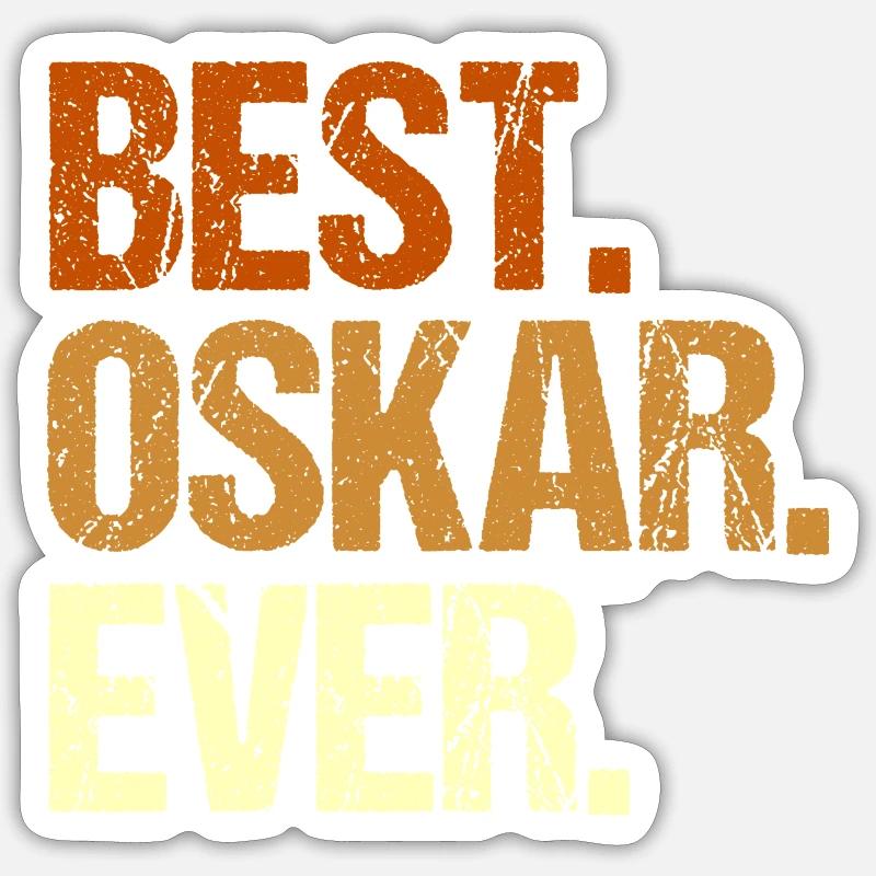 Oskar - Sticker Größe S (10 x 10 cm) - Mattweiß