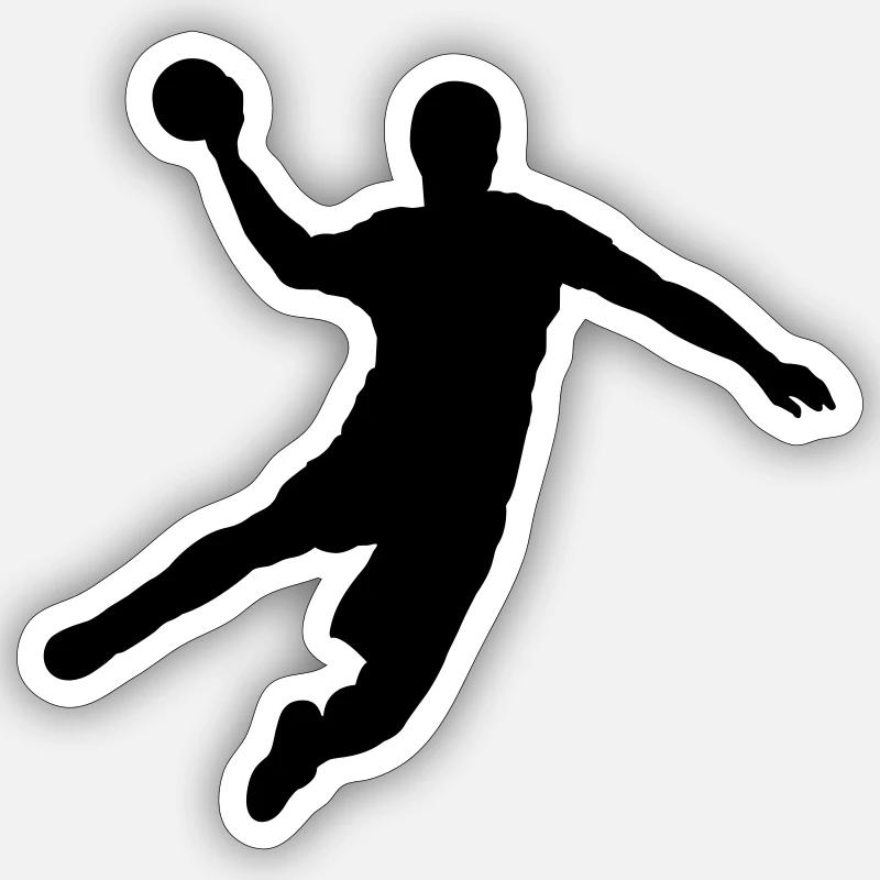 Handball - Sticker size S (10 x 10 cm) - white matte