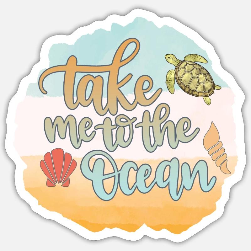 Ocean Sublimation - Sticker size S (10 x 10 cm) - white matte