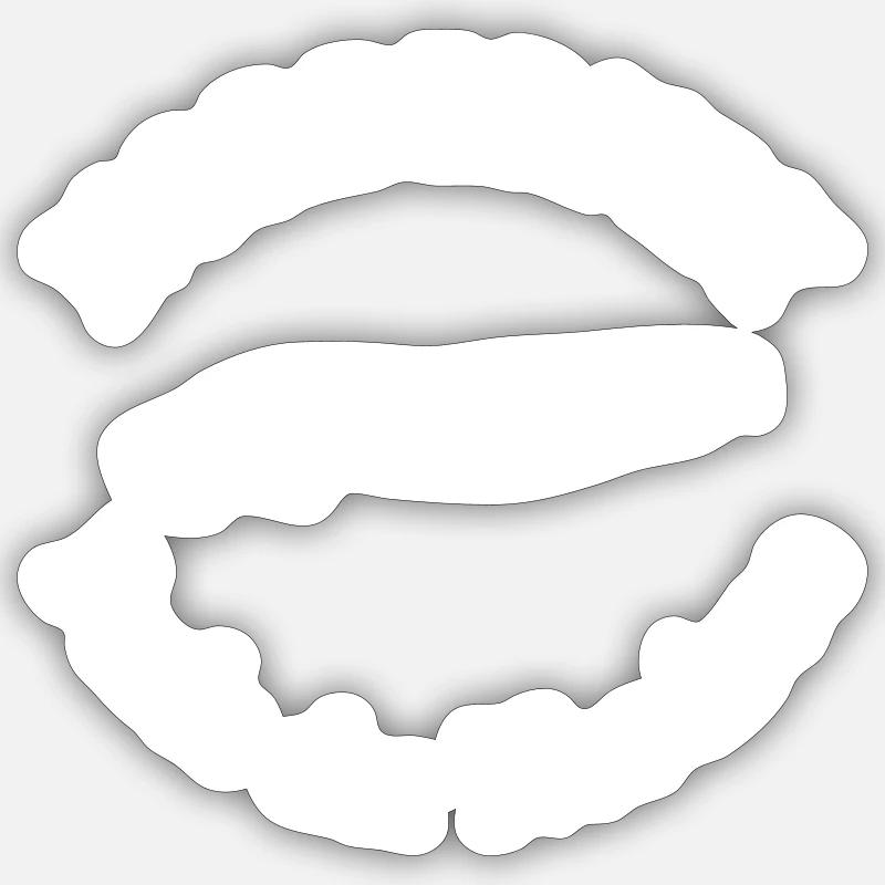 Norderney - Sticker Größe S (10 x 10 cm) - Mattweiß