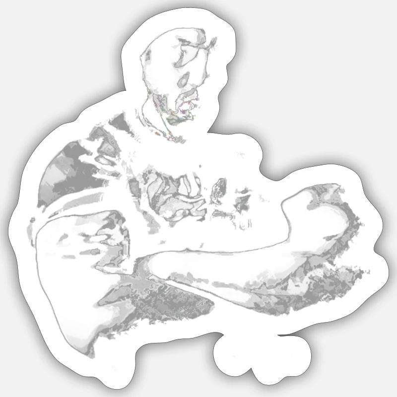 Strong Man Sticker size S (10 x 10 cm)