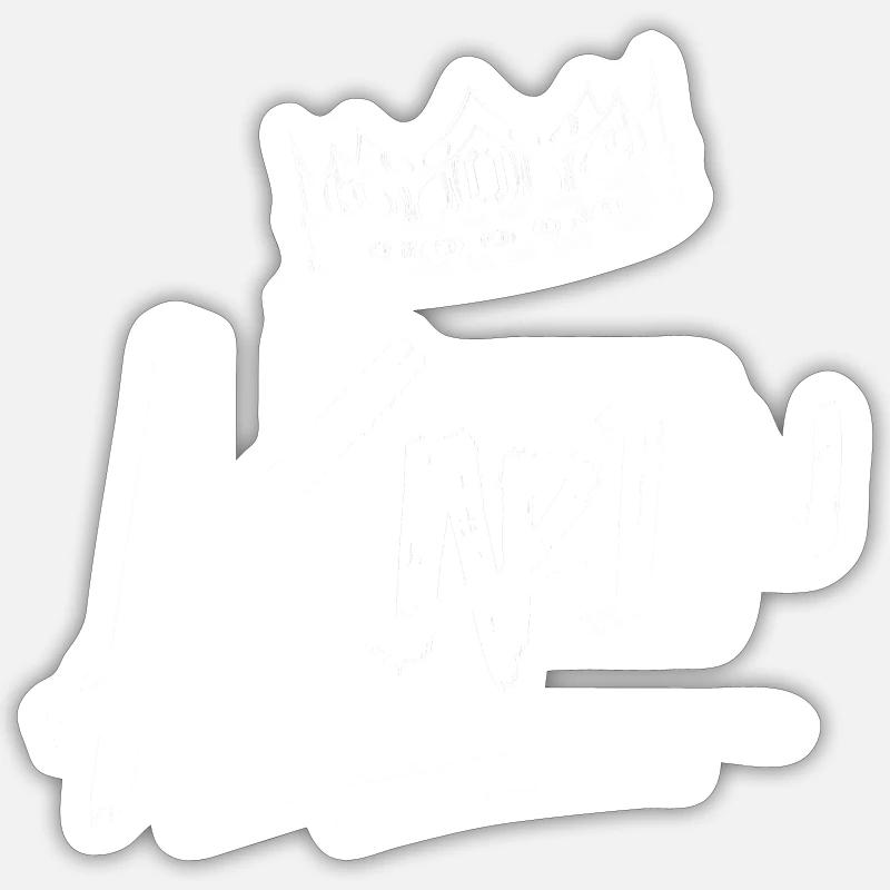 Karin - Sticker Größe S (10 x 10 cm) - Mattweiß