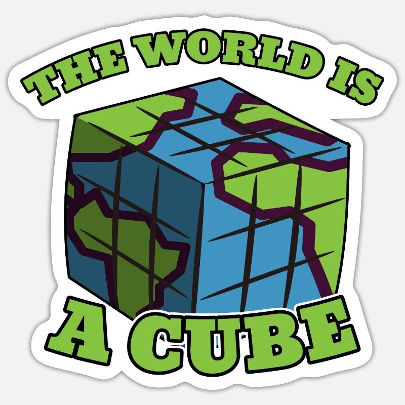 Cubing Speedcubing Cube Cuber Geschenk Puzzle Sticker Größe S (10 x 10 cm)