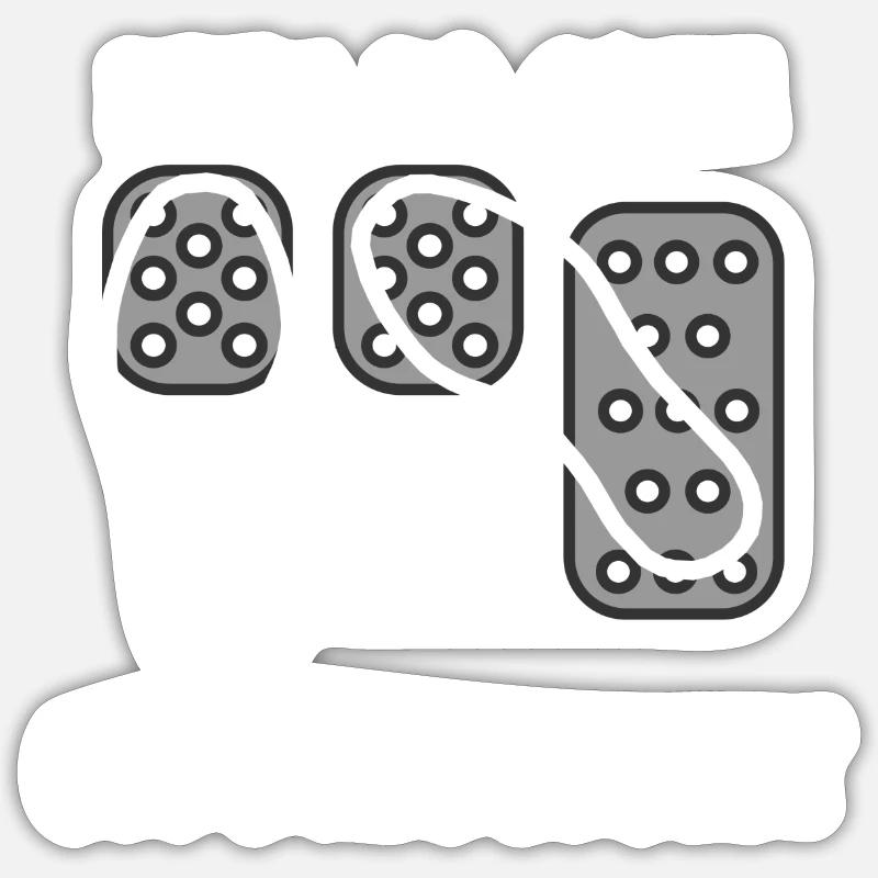 Pedals - Oldschoolshit - Lace- technique Sticker size S (10 x 10 cm)