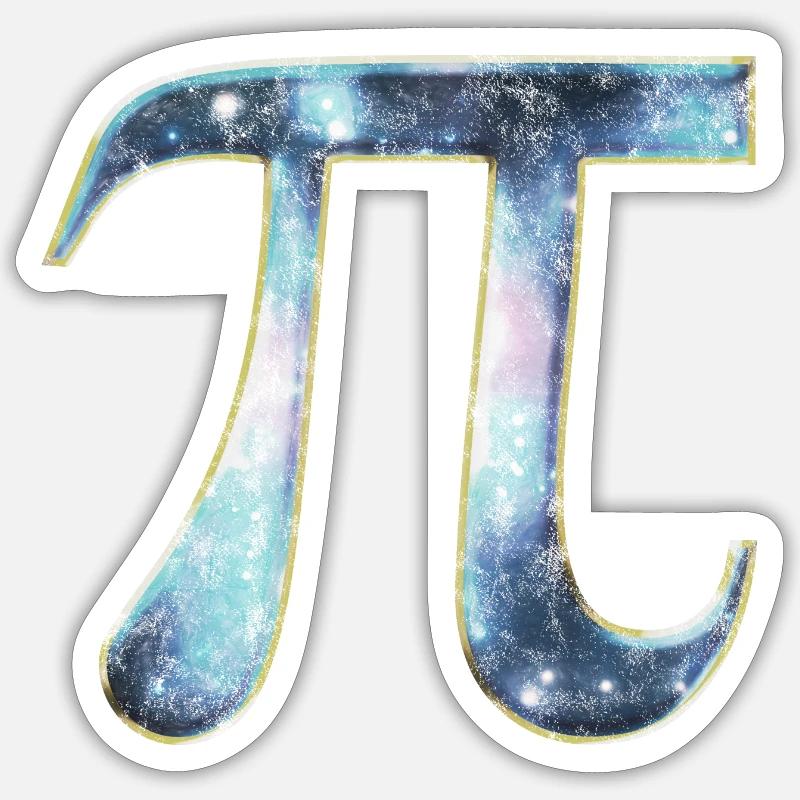 Symbole Pi, Math, Nombre, Nerd, Pi Day, Math Sticker taille S (10 x 10 cm)
