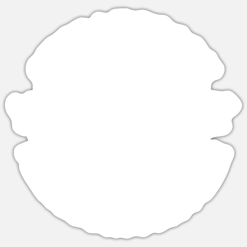 Chef au travail - Sticker taille S (10 x 10 cm) - blanc mat