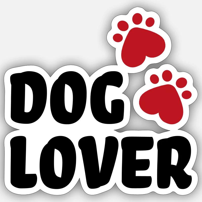 Chien Sticker taille S (10 x 10 cm)