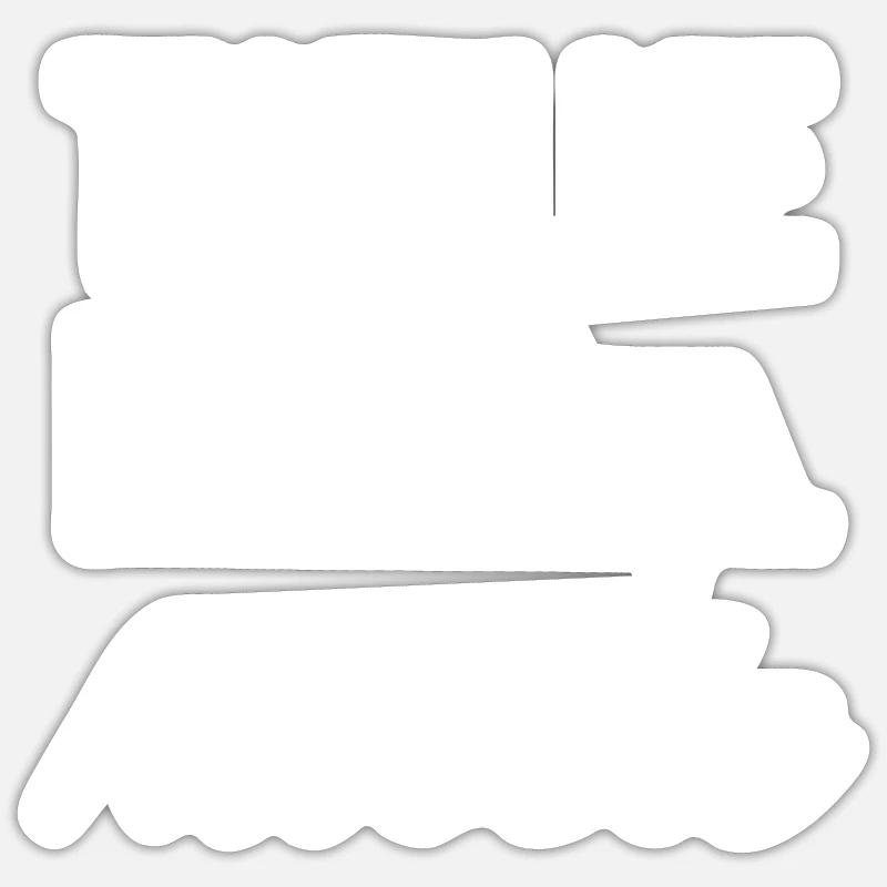 Douze heures d’agitation - Sticker taille S (10 x 10 cm) - blanc mat