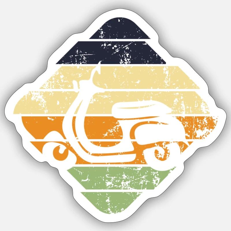 Moped Sticker size S (10 x 10 cm)
