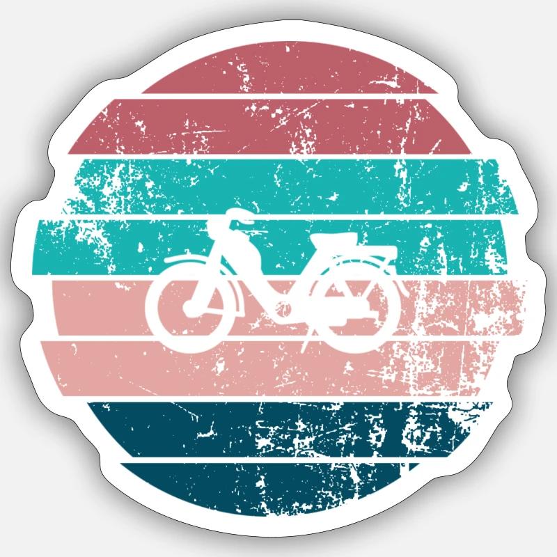 Moped Sticker size S (10 x 10 cm)