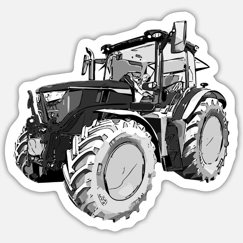 Traktor Allrad Sticker Größe S (10 x 10 cm)