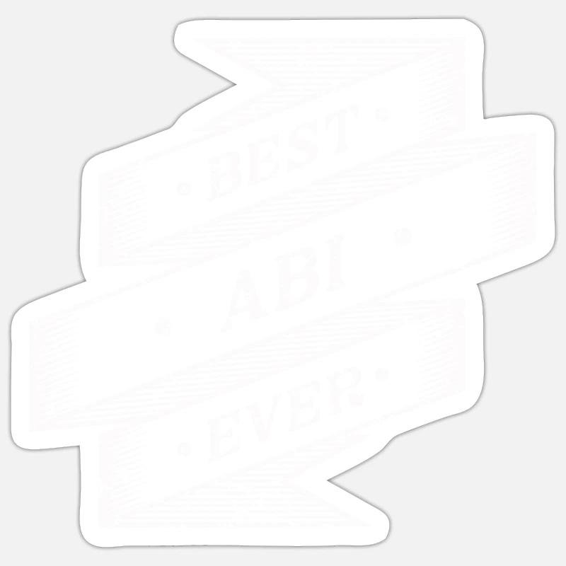 best abi ever 1 - Sticker Größe S (10 x 10 cm) - Mattweiß