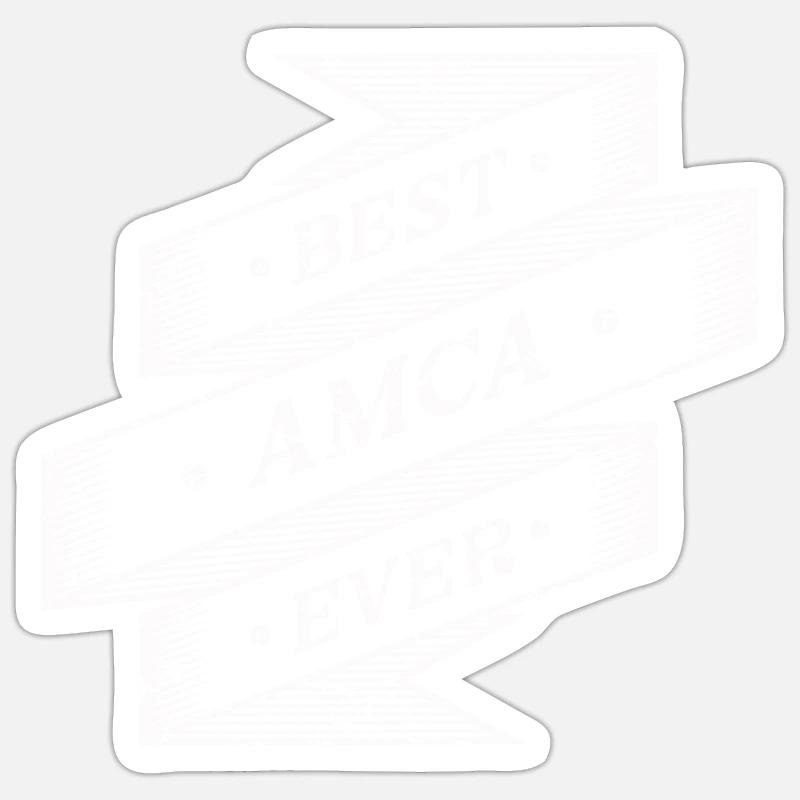Best Amca Ever - Sticker size S (10 x 10 cm) - white matte