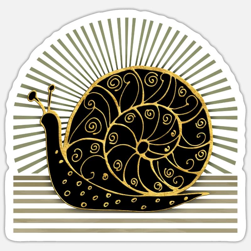 Snail - Sticker size S (10 x 10 cm) - white matte