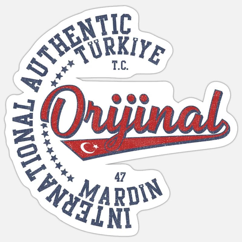 Mardin - Sticker taille S (10 x 10 cm) - blanc mat