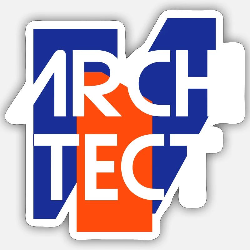Architect (geometric figures) Sticker size S (10 x 10 cm)