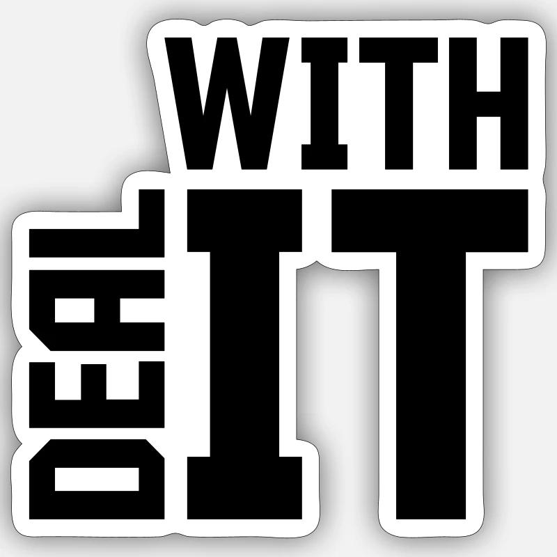 Traitez-le Citation Sticker taille S (10 x 10 cm)