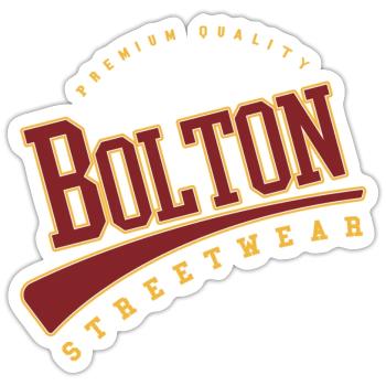 Bolton England UK College High School Style - Sticker size S (10 x 10 cm) - white matte - Front