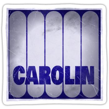 Carolin - Sticker Größe S (10 x 10 cm) - Mattweiß - Vorne