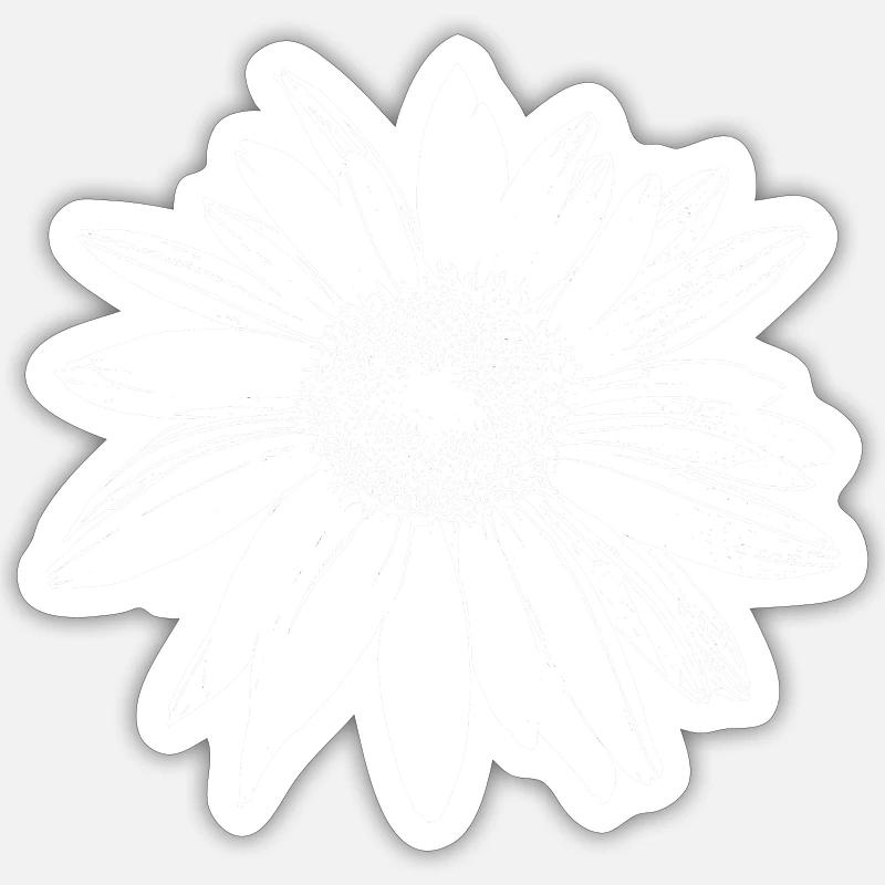 Daisy - Sticker size S (10 x 10 cm) - white matte