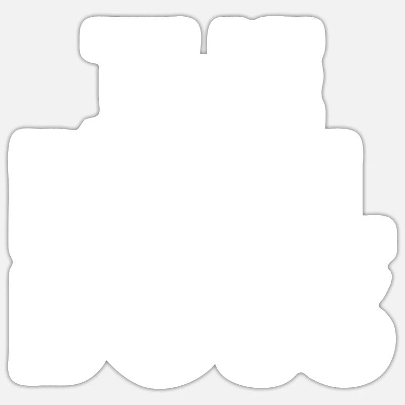 The real boss - Sticker taille S (10 x 10 cm) - blanc mat