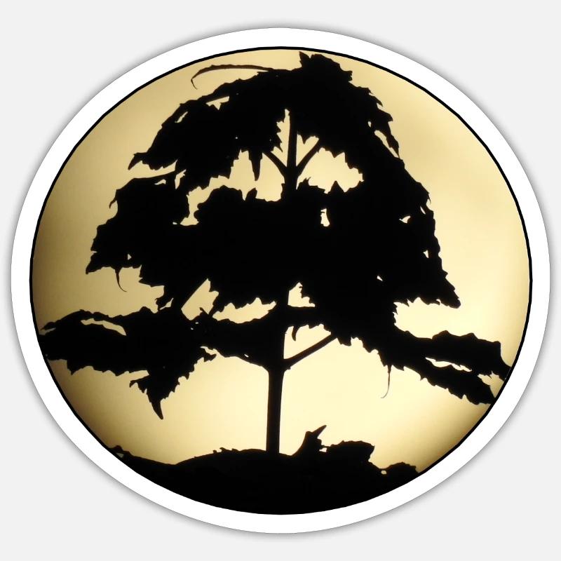 Tree of Light - Sticker size S (10 x 10 cm) - white matte