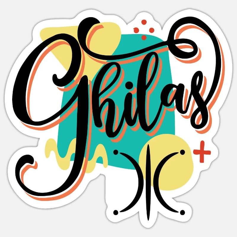 Ghilas - Sticker Größe S (10 x 10 cm) - Mattweiß