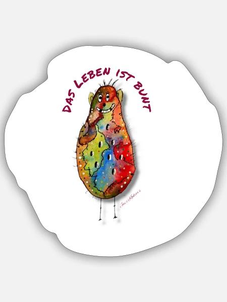 Josi's Klodder's "Lukas" - Sticker Größe S (10 x 10 cm) - Mattweiß