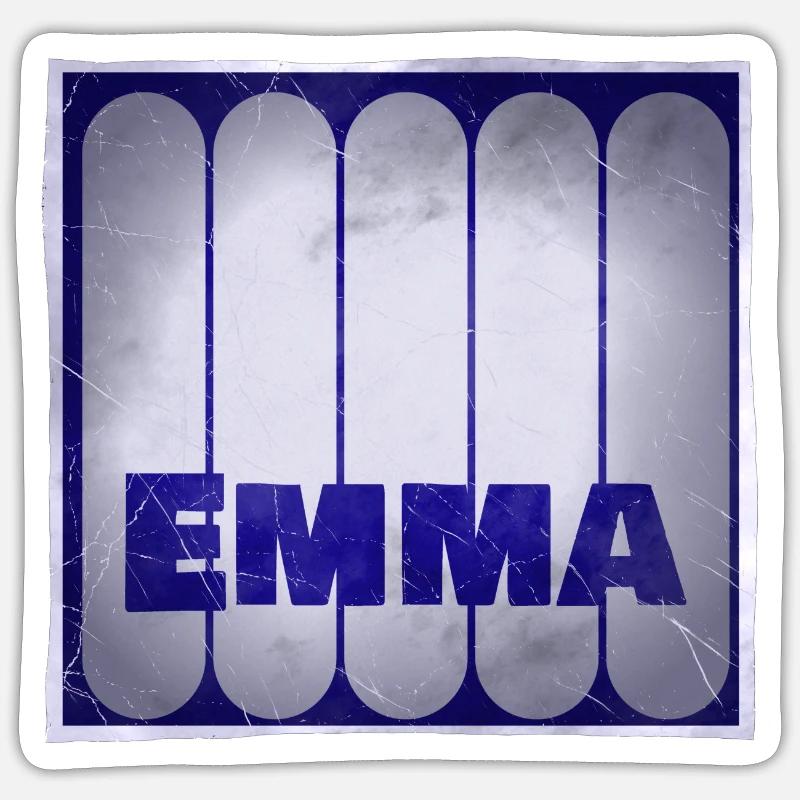 Name Emma Geschenkidee Sticker Größe S (10 x 10 cm)
