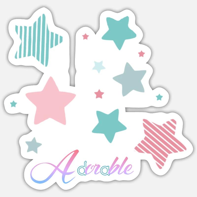 Niedlich. Sticker Größe S (10 x 10 cm)