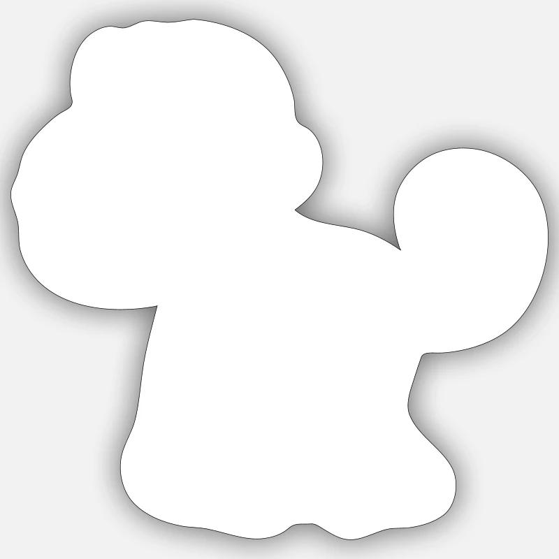 Monkey Comic Animal Sticker size S (10 x 10 cm)