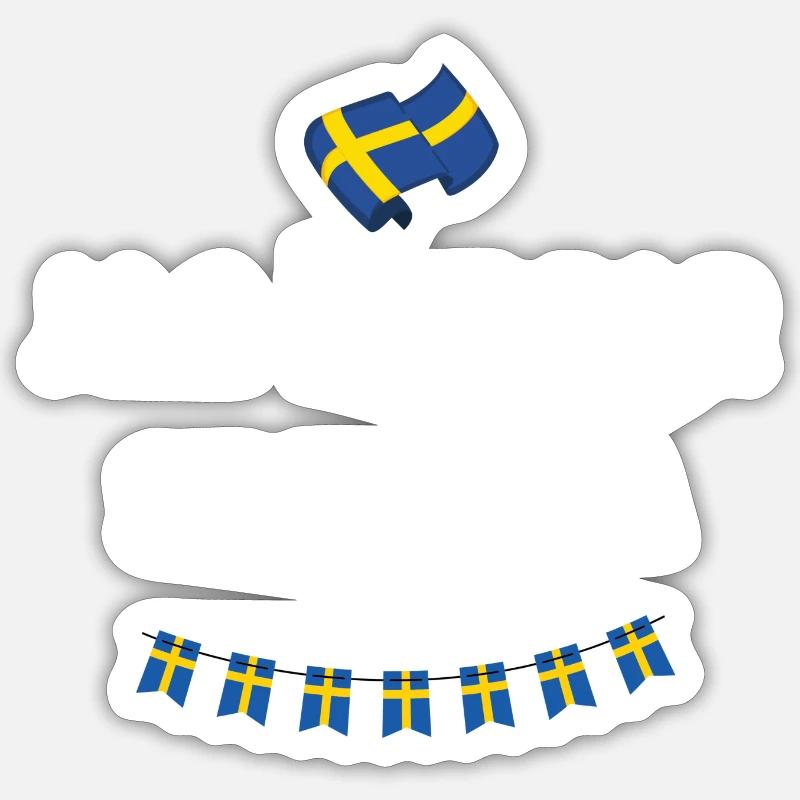 Jag pratar svenska. weiß - Sticker Größe S (10 x 10 cm) - Mattweiß