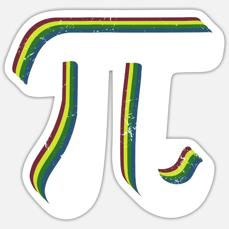 Math Pi symbole Pi Sticker taille S (10 x 10 cm)
