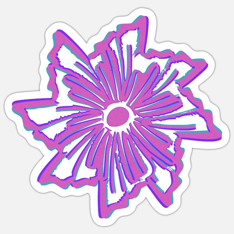 Blüte Sticker Größe S (10 x 10 cm)
