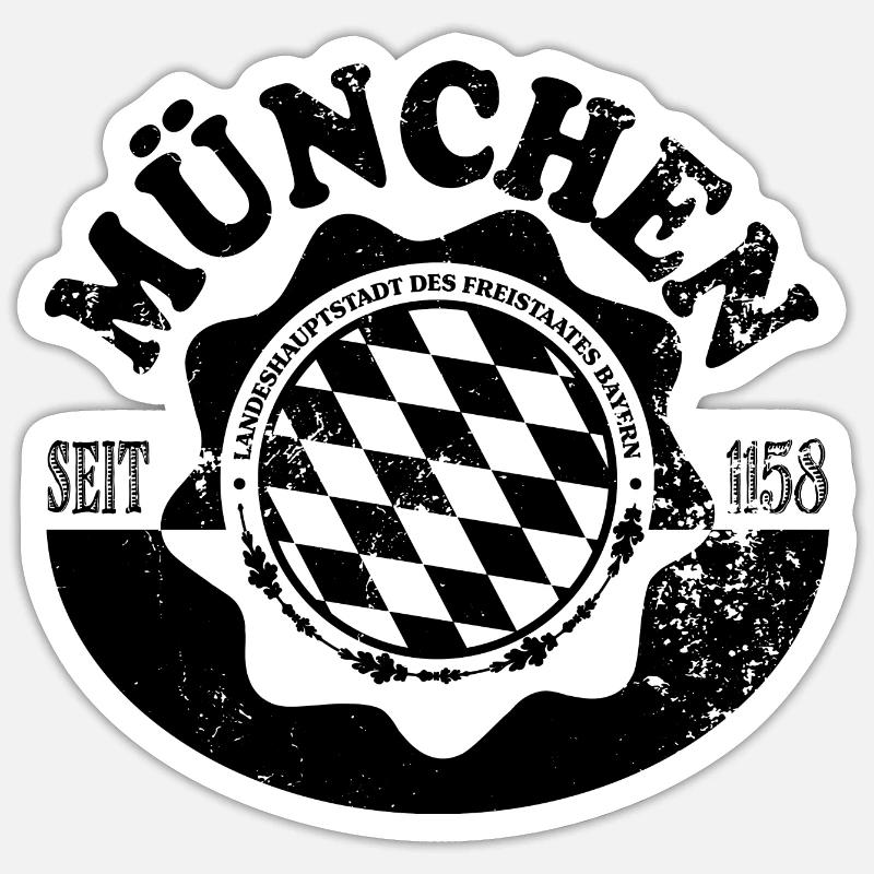 Munich Sticker size S (10 x 10 cm)