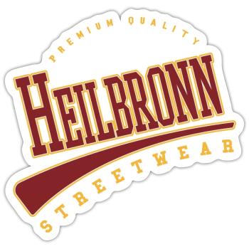 Heilbronn Germany College High School Style - Sticker size S (10 x 10 cm) - white matte - Front