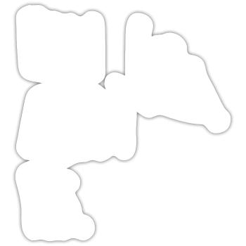 Skiing Skiers - Sticker size S (10 x 10 cm) - white matte - Front