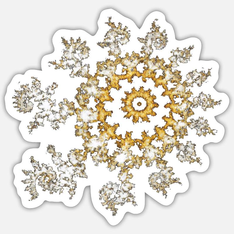 Mandelbrot quantity (math) - Sticker size S (10 x 10 cm) - white matte
