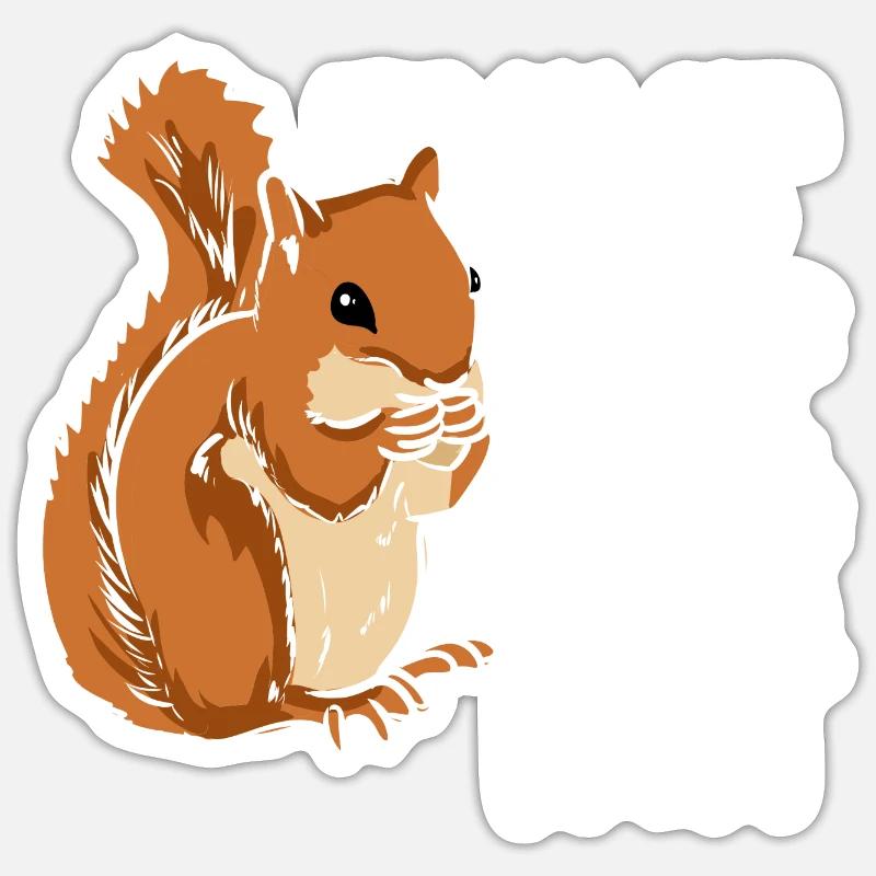 Eichhörnchen Squirrel All Fun And Games Sticker size S (10 x 10 cm)