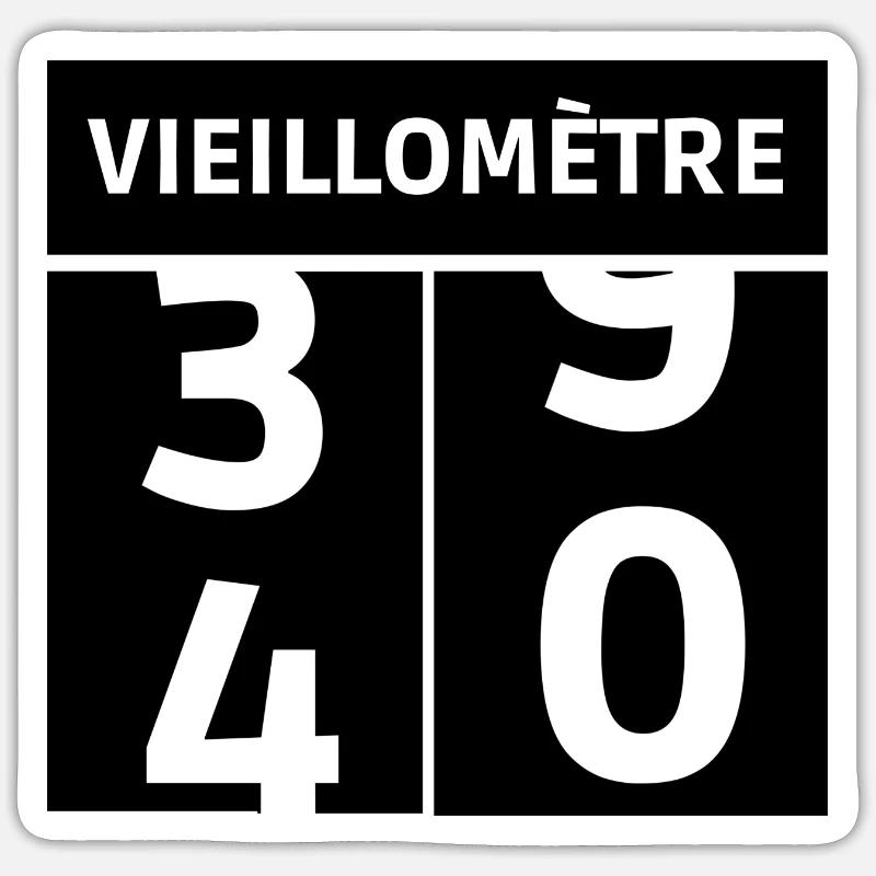 passage à quarante Sticker taille S (10 x 10 cm)