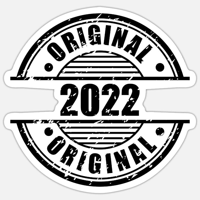 2022 Original - Sticker taille S (10 x 10 cm) - blanc mat