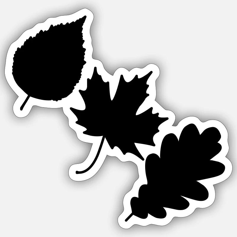 feuilles 40 Sticker taille S (10 x 10 cm)