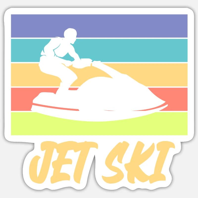 jet ski Sticker size S (10 x 10 cm)